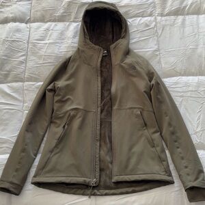 The North Face Olive Fleece-Lined Jacket